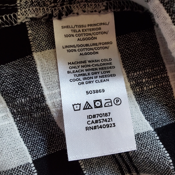 NWT LOFT Plus Gingham Flounce Tie Waist Dress - Picture 7 of 7